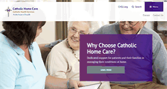 Desktop Screenshot of catholichomecare.chsli.org