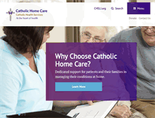 Tablet Screenshot of catholichomecare.chsli.org